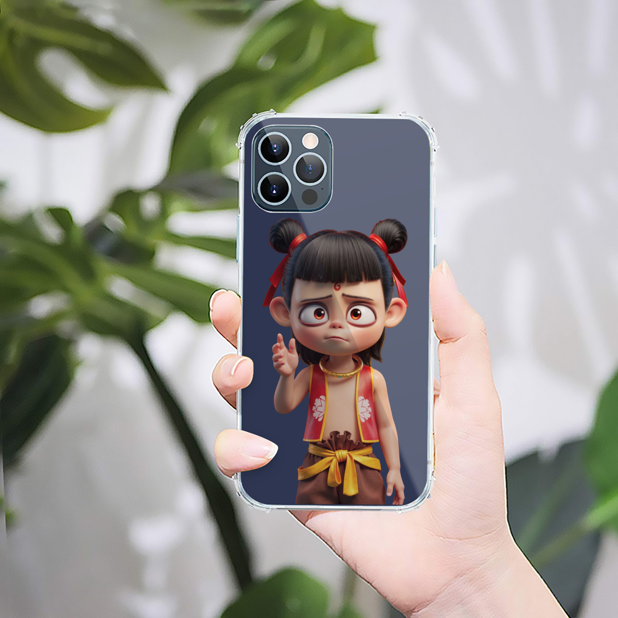 （画像用） Ne Zha 2 ナタ 魔童の大暴れ 【iPhone 12シリーズ対応】透明スマホケース（クリアソフトケース）
